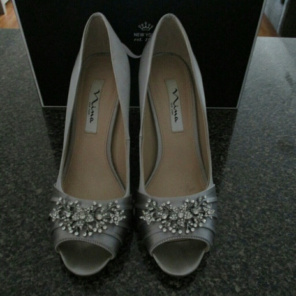Silver Nina heel - Picture 2 of 2